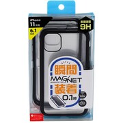 BMABC1913BK [iPhone 11 用 マグネットPCバンパーケース ブラック]