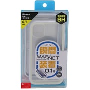 BMABC1913WH [iPhone 11 用 マグネットPCバンパーケース ホワイト]