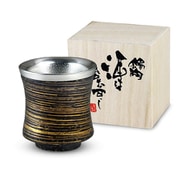 金刷毛 錫陶盃 木箱入 陶悦窯