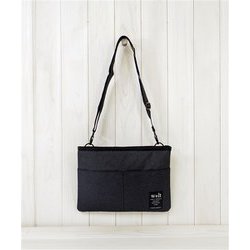180-046E BLACK [サコッシュショルダー 約1.2L ブラック]
