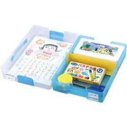 学童文具 おどうぐばこ A4 クリアブルー