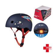 AC2093BX [子供用ヘルメットLED ロケット 外箱付き M 52～56cm]