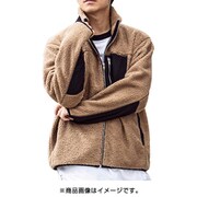 BAO-902X BEIGE-BLACK-M-JK [ボアフリースブルゾン]