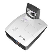 BenQ DLP 超短焦点プロジェクター WXGA 3500lm HDMIx1 D-sub x1 スピーカー10wx2 壁掛け金具同梱 MW855UST+