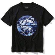 SJT200620 [ジュニア Tシャツ ウォーターマーブルボール ブラック/ネイビー 160cm]