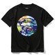 SJT200620 [ジュニア Tシャツ ウォーターマーブルボール ブラック/マルチ 160cm]