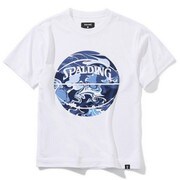 SJT200620 [ジュニア Tシャツ ウォーターマーブルボール ホワイト/ネイビー 150cm]
