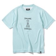 SJT200700 [ジュニア Tシャツ バスケットボールモチーフ ミントグリーン 160cm]