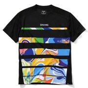 SMT200210 [Tシャツ ウォーターマーブルボール グラデーション ブラック/マルチ XXLサイズ]
