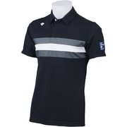 DGMPJA41 BK M [BLUE LABEL CoolistD-Tec MOTION3D ポイントメッシュ切り替えシャツ メンズ Mサイズ ブラック]