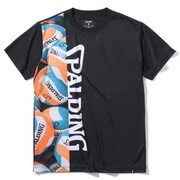 SMT200730 [バレーボール Tシャツ ボールアンドロゴ ブラック XSサイズ]