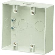 PVR-AWM [露出スイッチボックス コネクタ無 2ヶ用 穴径φ27×1 ミルキーホワイト]