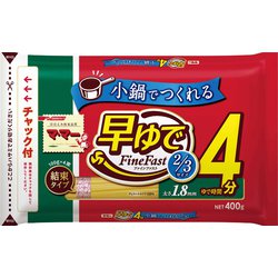 マ・マー 早ゆでスパゲティFineFast2/3サイズ1.8mmチャック付結束タイプ400g [パスタ]