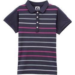 ヨドバシ Com フットジョイ Footjoy Fjw S S10 ネイビー S マルチカラーストライプシャツ レディース Sサイズ 通販 全品無料配達