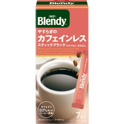 ブレンディ パーソナルインスタントコーヒーやすらぎのカフェインレス 7本 [インスタントコーヒー]