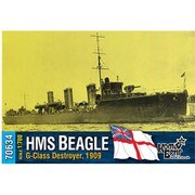 CS70634 英・G級駆逐艦ビーグル・Eパーツ付き・1909 [1/700スケール レジンキット]