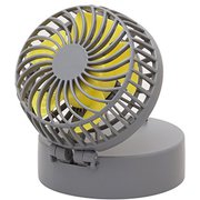 充電式パワフルモバイルファン iFan Shell S（アイファンシェル エス） グレー