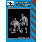 HAUF32085 ラファイエット・エスカドリル パイロット+整備兵 HAUF32083+32084 [1/32スケール レジンキット]