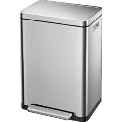 Xキューブステップビン20L+20L ステンレス EK9368MT-20L+20L
