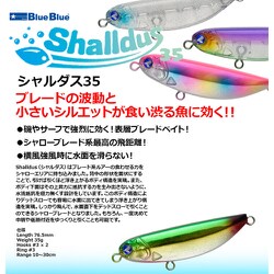 新品 Blue Blue ブルーブルー Shalldus シャルダス35 #22