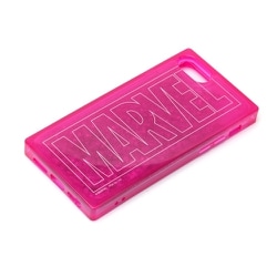PG-DLQ17M08MVL [iPhone 8/7/6s/6用 グリッターケース MARVELロゴ/ピンク]