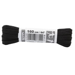 アウトドア フラット 7mm 802-8000 ブラック 160cm 2本入り [アウトドアシューズ 靴紐]