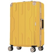 スーツケース SPAHTA(スパタ) 旅行日数目安:4~7泊 85L TSAロック搭載 多段階キャリーバー搭載 フレームキャリー イエロー 5113-67YE