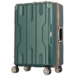 スーツケース SPAHTA（スパタ） 旅行日数目安：4～7泊 85L TSAロック搭載 多段階キャリーバー搭載 フレームキャリー グリーン 5113-67GR