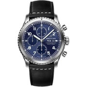 Navitimer 8(ナビタイマー8) クロノグラフ 43mm メンズ ブルーレザー 並行輸入品 2年保証 A13314101C1X1