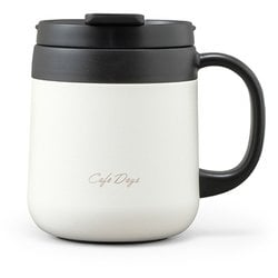 カフェデイズ 2wayふた付きマグカップ ホワイト CD-2WT380
