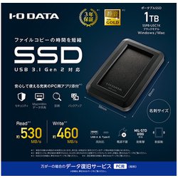 ソフトパープル I/Oデータ USB 3.1 Gen 2対応 ポータブルSSD 1.0TB