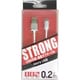 microUSBケーブル 0.2m シルバー CMUC-20SI