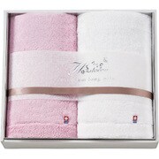 プレミアムロングパイルフェイスタオル2枚セット ピンク PLC-300P