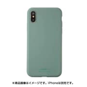 14518 [ソフトタッチシリコーンケース iPhone XS/X用 MossGreen]