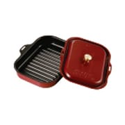 ラ・クックセット 両面焼用グリルパン サングリアレッド PGD-31R