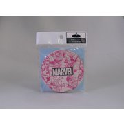 SAN2992-1 吸水コースター MARVEL ロゴピンク [キャラクターグッズ]