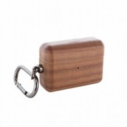 AirPods Pro 天然木ケース カラビナ付属 ウォールナットウッド LP-APPWOWN