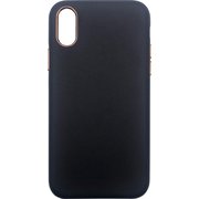 IP-281 [iPhone Xs/X ゴールドラインレザーケース BK]
