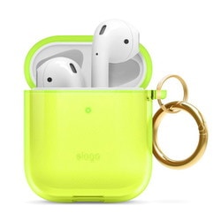 クリアケース（CLEARCASE）/ネオンイエロー（NeonYellow）forAirPods/AirPods2ndCharging/AirPods2ndWireless EL_APACSTPCE_NY