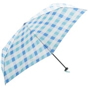折りたたみ傘 晴雨兼用 Carbon E Slim(カーボン E スリム)55 55cm 手開き式 6本骨 UV加工 Lagoon Check 55619