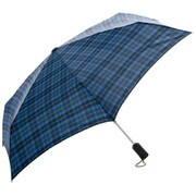 折りたたみ傘 晴雨兼用 S/AOC Carbon YD 自動開閉 6本骨 UV加工 Blue Tartan 56512