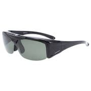 跳ね上げ式 偏光オーバーグラス SGB 5008-01 Shiny Black/Green Polar [スポーツサングラス]