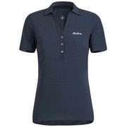 STRETCH LIGHT POLO WOMAN MQCG40W 81 ダークネイビー Lサイズ [アウトドア カットソー レディース]