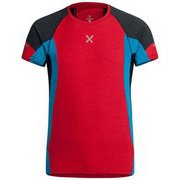 RUN ENERGY T-SHIRT MTGR36X 1083 レッド/ペールブルー Lサイズ [アウトドア カットソー メンズ]