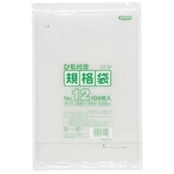 規格袋 12号 吊り下げ 透明 0.03 100枚 LK12