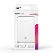 モバイルバッテリー 2ポート出力（Type-A X2） 5,000mAh ホワイト PSE認証品 SP5K0MAPBKC50CPWJE
