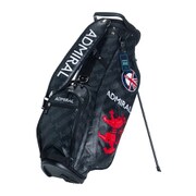 ADMG0SCA レーシングロゴ BLK [スタンド式キャディーバック ブラック 3.4kg 9.0型 46インチ対応 口枠数6 自立スタンド付き 2020年モデル]