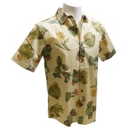 Men's Shabooya Camp Short Sleeve Shirt 20843101960 Cactus XSサイズ [アウトドア　シャツ]
