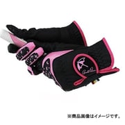 APG-115L [全天候型 レディース 両手用ゴルフグローブ ブラック/ピンク 21cm]