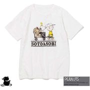 GO0101R SOTOASOBI SNOOPY S/S TEE WHITE S [Tシャツ Sサイズ]